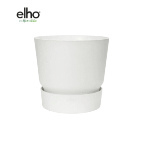 Pot elho Greenville Round wit en pot  Hauteur 28cm. Plante verte type Pot elho Greenville Round wit, livrée en pot, idéale pour intérieur lumineux.