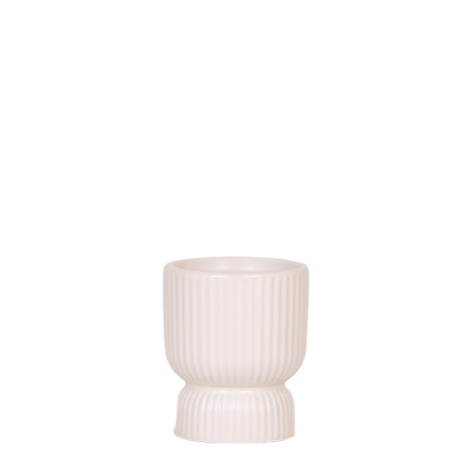 Kolibri Home | Diabolo pot travertine en pot Ø6cm. Plante verte type Kolibri Home | Diabolo pot travertine, livrée en pot, idéale pour intérieur lumineux.