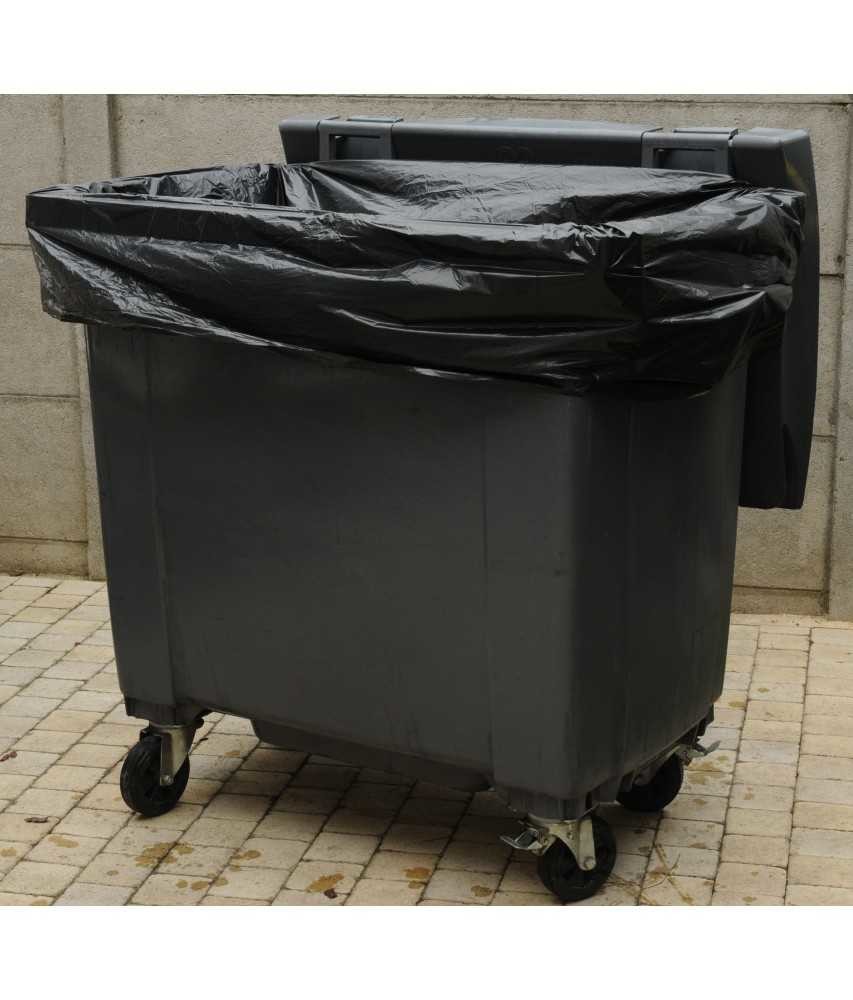 Housse conteneur 750l 30µ le carton de 50 1190x1500mm - PROMOSAC - Sac poubelle de 200 a 750 litres