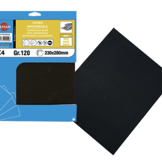 4 FEUILLES TOILE EMERI 230X280 GR 40
