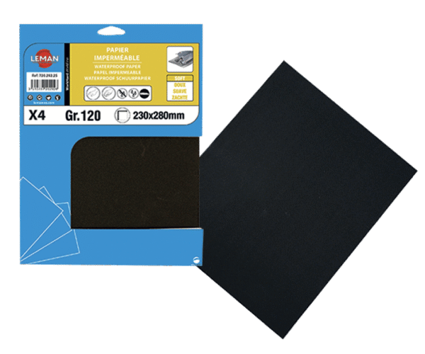 8 FEUILLES TOILE EMERI 230X280 GR40 par 15 Lots – Image 2
