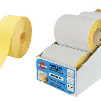 ROULEAU PAPIER 120MM X 25 ML GR 60 CORINDON JAUNE