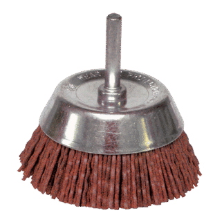 BROSSE CONIQUE D.75 / TIGE DE 6X30 NYLON GR80