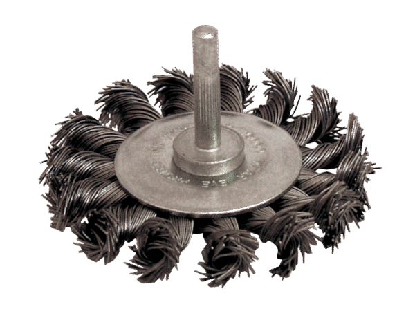 BROSSE CIRCULAIRE D70 FIL 0.50 ACIER TORSADE TIGE DE 6X30