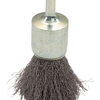 BROSSE PINCEAU D25 FIL 0.30 ACIER ONDULE TIGE DE 6x17