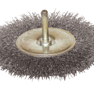 BROSSE CIRCULAIRE D100 FIL 0.30 ACIER ONDULE TIGE DE 6x30