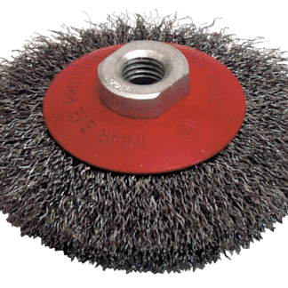 BROSSE CUVETTE D.100 M14 FIL 0.30 ACIER ONDULE
