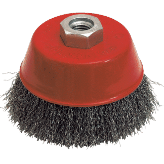 BROSSE CONIQUE D.100 M14 FIL 0.30 ACIER ONDULE