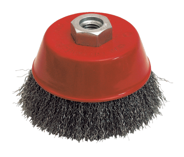 BROSSE CONIQUE D.100 M14 FIL 0.30 ACIER ONDULE – Image 2