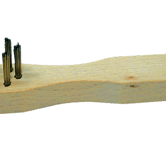 BROSSE BOUGIE 200X45X18 FIL 0.20 ACIER LAITONNE DR MANUELLE