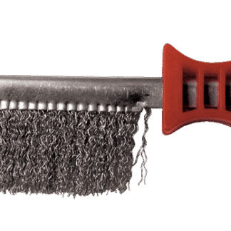 BROSSE DEMI-LUNE 265X140X25 FIL 0.30 ACIER ONDULE MANUELLE