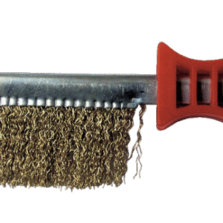 BROSSE DEMI-LUNE 265X140X25 FIL 0.30 ACIER LAITON MANUELLE