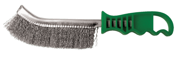 BROSSE DEMI-LUNE 265X140X25 FIL 0.30 INOX ONDULE MANUELLE