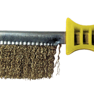 BROSSE DEMI-LUNE 265X140X25 FIL 0.30 LAITON ONDULE MANUELLE