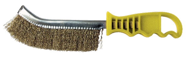 BROSSE DEMI-LUNE 265X140X25 FIL 0.30 LAITON ONDULE MANUELLE – Image 3