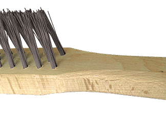 BROSSE EN V SPE. SOUDURE 295X145X35 FIL ACIER 0,35 MANUELLE
