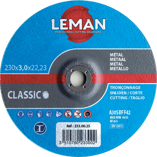 DISQUE TRONCONNAGE METAL 125X3.0X22.23 F42