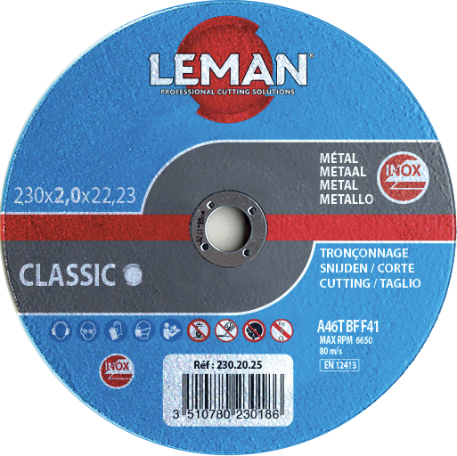 DISQUE TRONCONNAGE INOX 115X1.0X22.23 F41