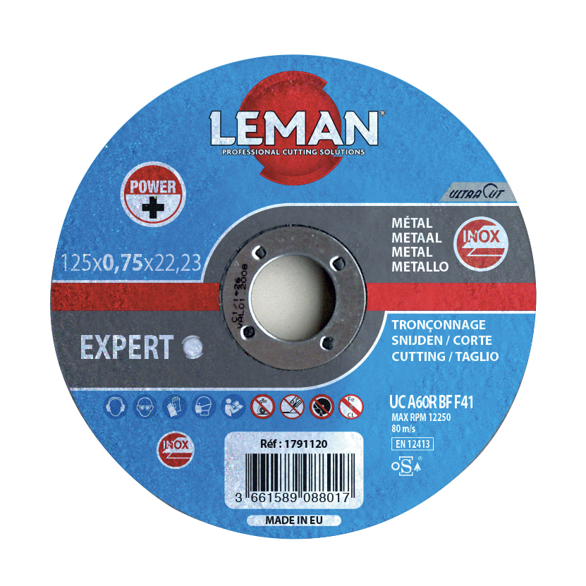 DISQUE TRONCONNAGE INOX ULTRACUT 125X0.75X22.23F41