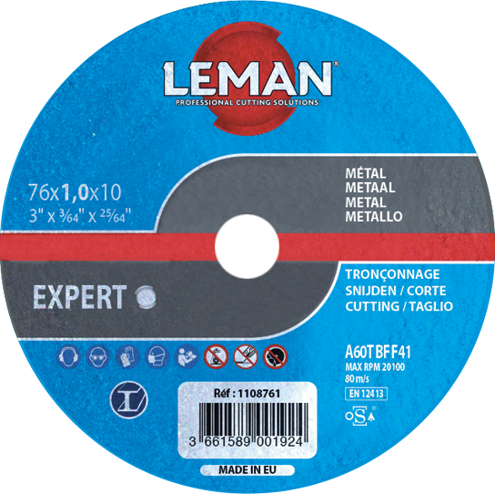 DISQUE TRONCONNAGE METAL 76X3.2X10 F41