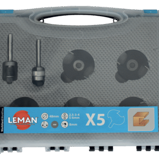 COFFRET 5 DISQUES A RAINER HM + 2 ARBRES Q8 POUR DEFONCEUSE