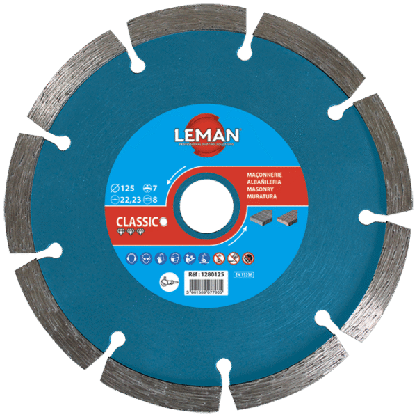 DISQUE DIAMANT SEGMENTS A DEJOINTER MORTIER 125X22