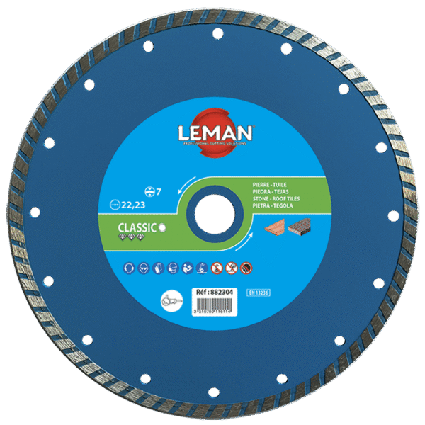 DISQUE DIAM JANTE CONTINUE UNIV 125X22.23 HT7