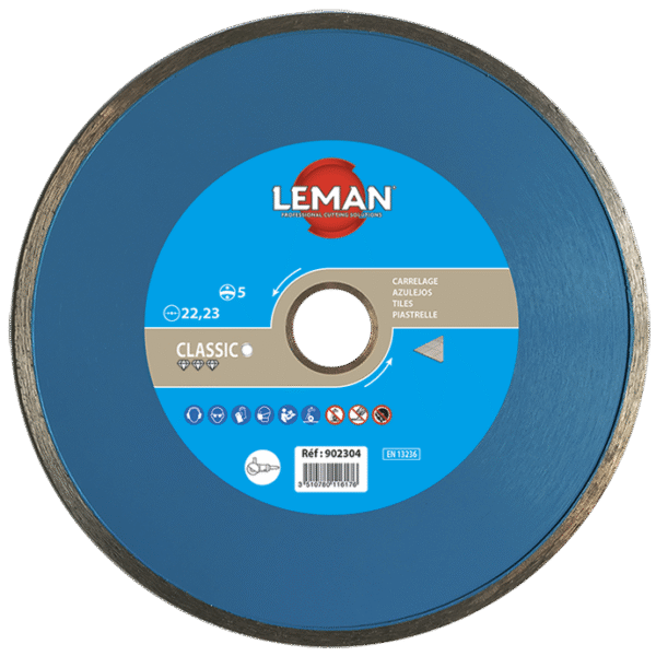 DISQUE DIAMANT JC CARRELAGE 125X22.23 HT5 Jante continue