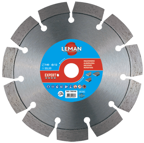 DISQUE DIAMANT SEGMENTS A RAINURER 150X22.23 HT 12 – Image 2