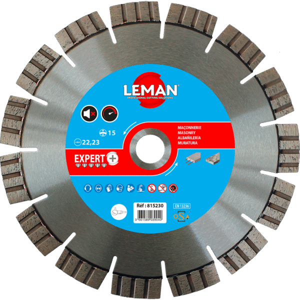 DISQ. DIAMANT SILENCIEUX BETON ARME 230X22.23 HT15 – Image 3