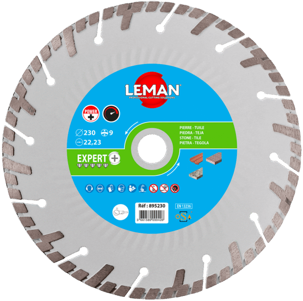 DISQUE DIAMANT SEGMENTS TURBO TUILE, PIERRE 125X22 – Image 3