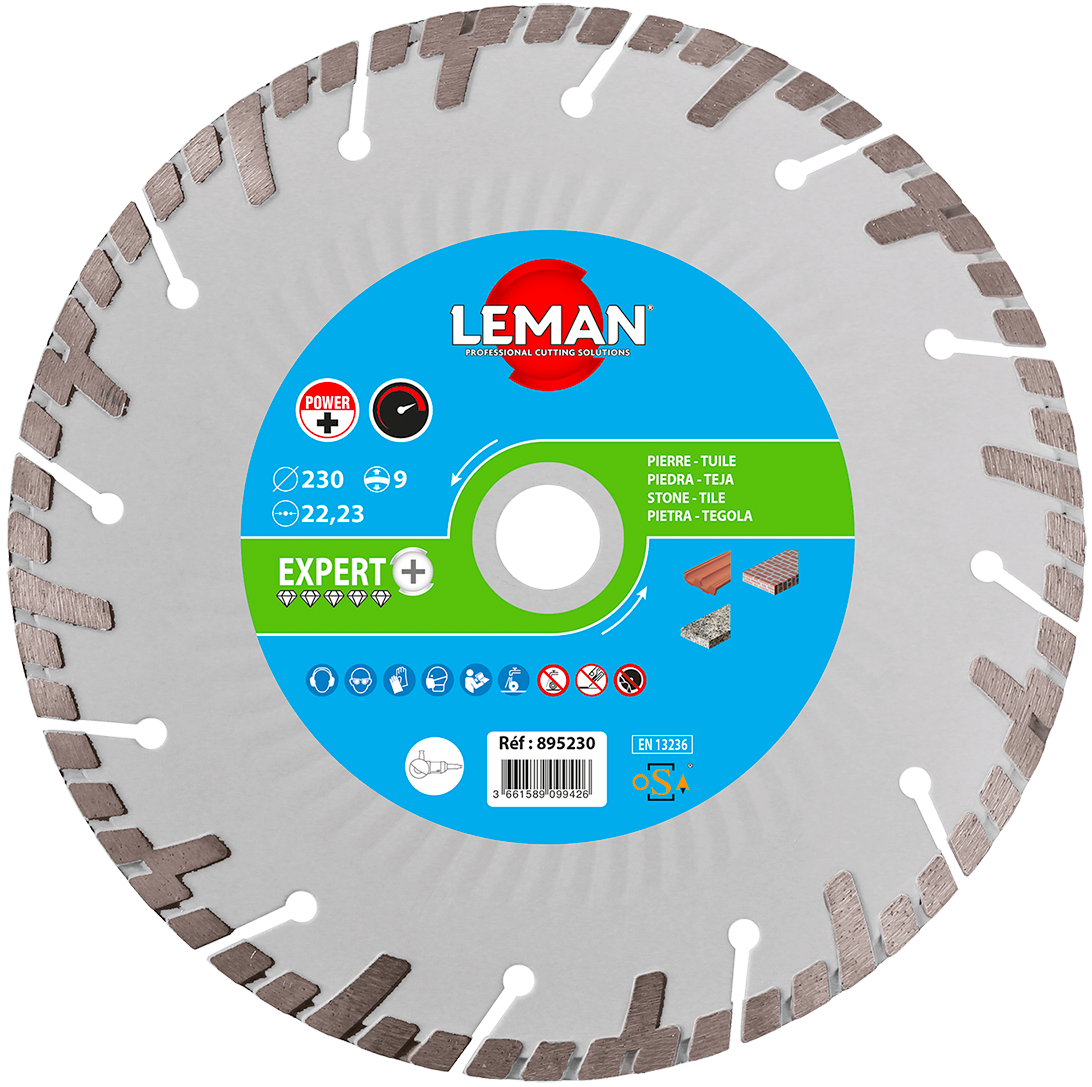 DISQUE DIAMANT SEGMENTS TURBO TUILE, PIERRE 125X22