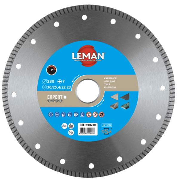 DISQUE DIAM JC GRES CER 300X30/25.4 HT7 Jante continue – Image 2