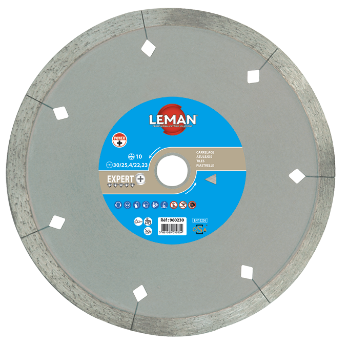 DISQUE DIAMANT JANTE LISSE CARRELAGE 115X22.23 HT7 – Image 2