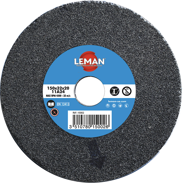 MEULE TOURET GRISE 250X32X32 FINITION GR60 vitrifiée corindon