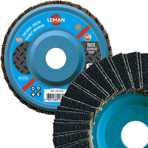 DISQUE A DOUBLES LAMELLES PLAT 125 GR40 ZIRCONIUM