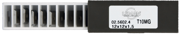 PLAQUETTE K050 MICRO-GRAIN 30X12X1,5/2 COUPES 45° HM – Image 2