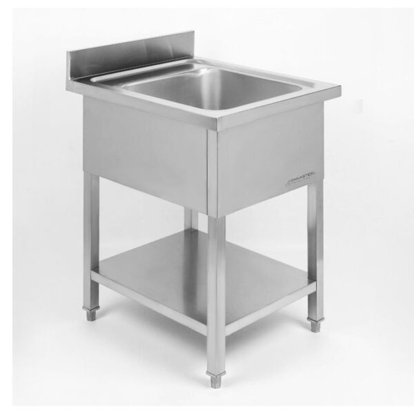 Plonge 1 Bac avec Dosseret et Etagère - 600 x 700 mm – Image 17