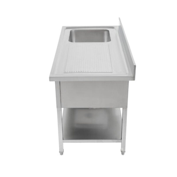 Plonge 1 Bac avec Dosseret et Etagère - 1000 x 700 mm – Image 7