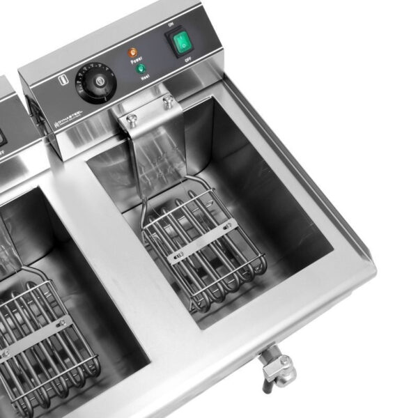 Friteuse 2 x 13 L avec Vidange – Image 9