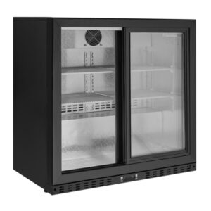 Arrière-Bar Réfrigéré Skinplate à 2 Portes Vitrées Coulissantes