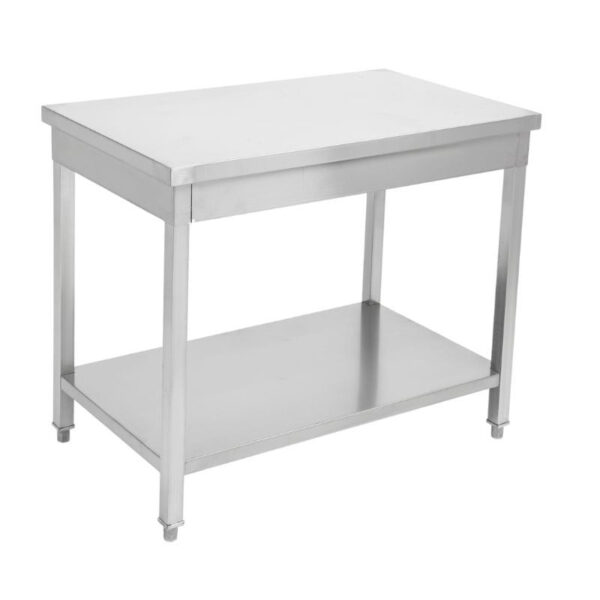 Table Inox Centrale avec Etagère - 1000 x 600 mm – Image 35