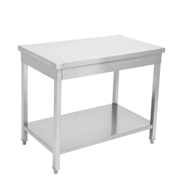 Table Inox Centrale avec Etagère - 1000 x 700 mm – Image 33