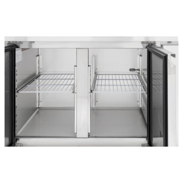 Table Réfrigérée 2 Portes GN1/1 - Profondeur 700 avec Dosseret – Image 6
