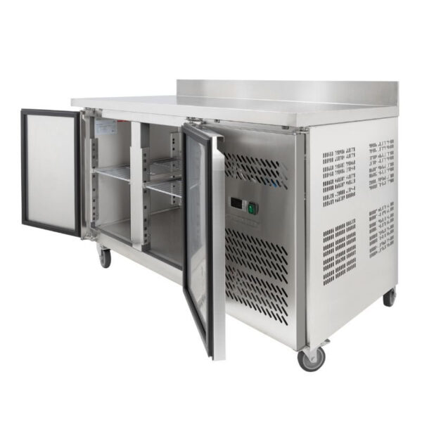 Table Réfrigérée 2 Portes GN1/1 - Profondeur 700 avec Dosseret – Image 15