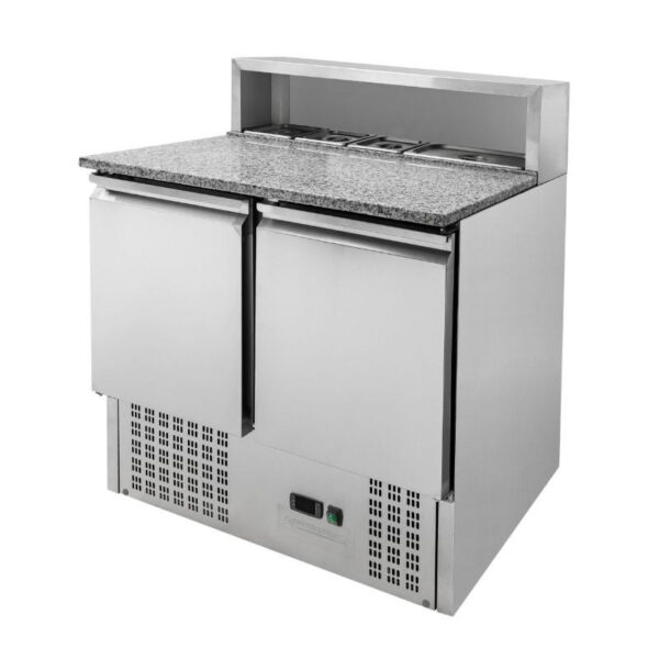 Meuble à Pizza Réfrigéré - 2 Portes - 5 Bacs GN 1/6 – Image 3