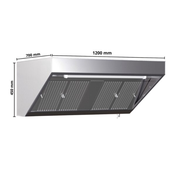 Hotte Snack 700 avec Led et Sans Moteur - Longueur 1200 – Image 18