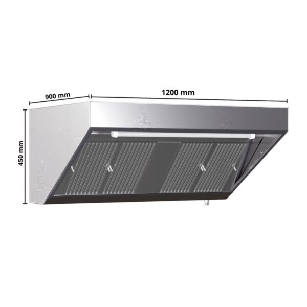 Hotte Snack 900 avec Led et Sans Moteur - Longueur 1200 – Image 18