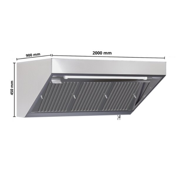 Hotte Snack 900 avec Led et Sans Moteur - Longueur 2000 – Image 18