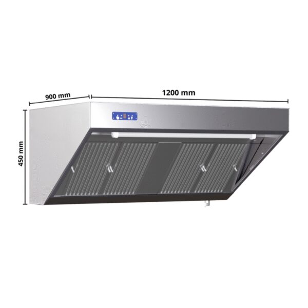 Hotte Snack Complète 900 - Longueur 1200 - Avec Moteur, Led et Variateur – Image 7